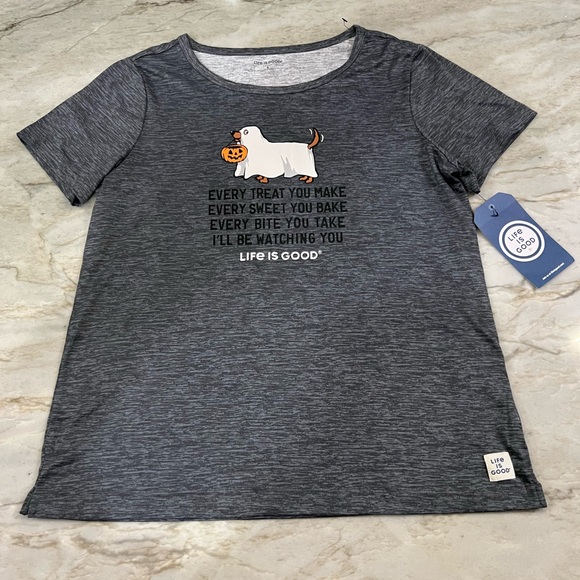 Life is Good Tee-Shirt Halloween top! - Picture 1 of 7